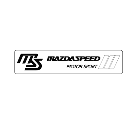 Mazda Araçlar için MS logolu motor sport etiket