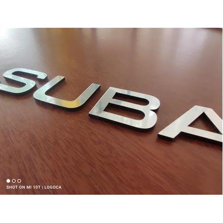Subaru bagaj yazısı