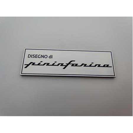 Disegno Pininfarina plaket etiket