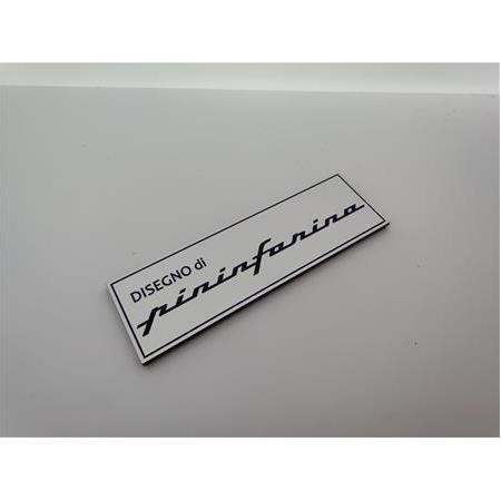 Disegno Pininfarina plaket etiket